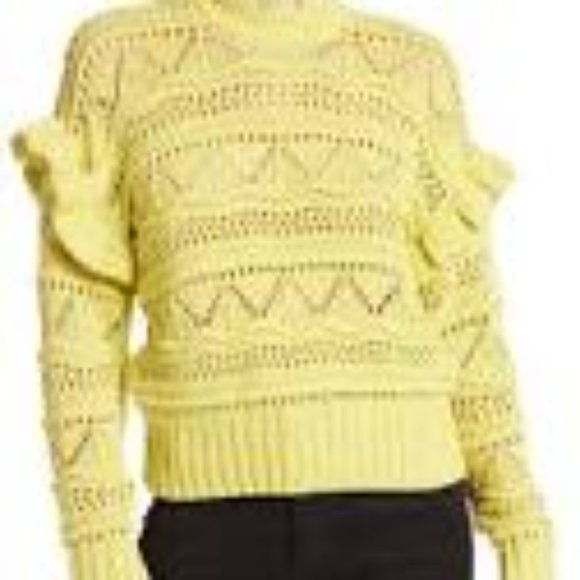 Joie Hockley Scalloped Neck Ruffle Sweater - Picture 2 of 9